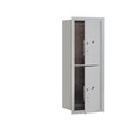 Salsbury Industries Salsbury 3712S-2PAFU 4C Horizontal Mailbox 12 Door High Unit - 44.50 Inches - Single Column - Stand-Alone Parcel Locker - 2 Pl6S - Aluminum - Front Loading - Usps Access 3712S-2PAFU